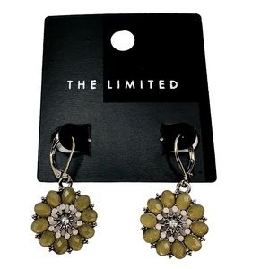 The Limited Retro Green Flowers Multi Layer Earrings💕